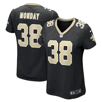 womens nike smoke monday black new orleans saints game play